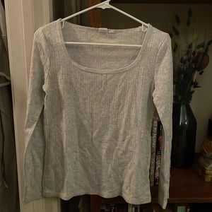 GAP Pointelle Square-Neck T-Shirt